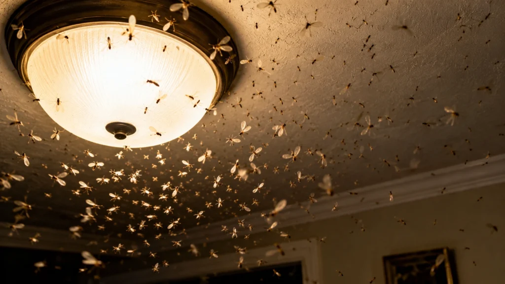 flying termite swarmers.jp Flying termite swarmers indoors