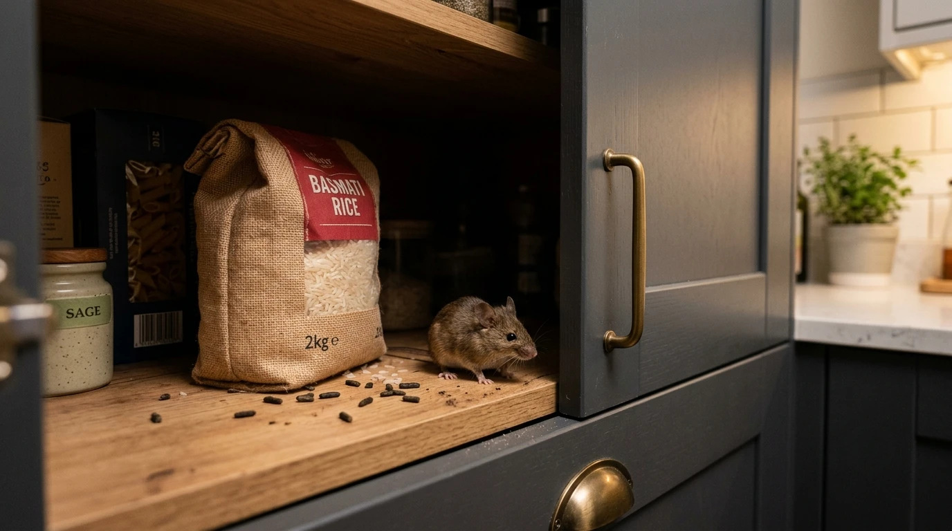 how to get rid of mice hero mouse near kitchen cabinet with droppings on shelf